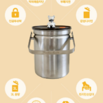 지엔베르그 스텐 음식물쓰레기통 3L 상품 이미지4