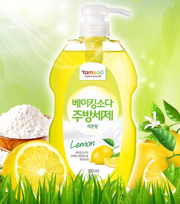 탐사 베이킹소다 주방세제 레몬향 780ml 2개