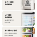LG전자 디오스 AI 오브제컬렉션 832L 2도어 냉장고 베이지 방문설치 S836MEQ032-1