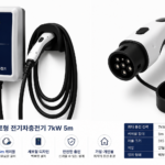 세로형 벽부형 완속 충전기 이피아이 전기차충전기 7kW 5m1