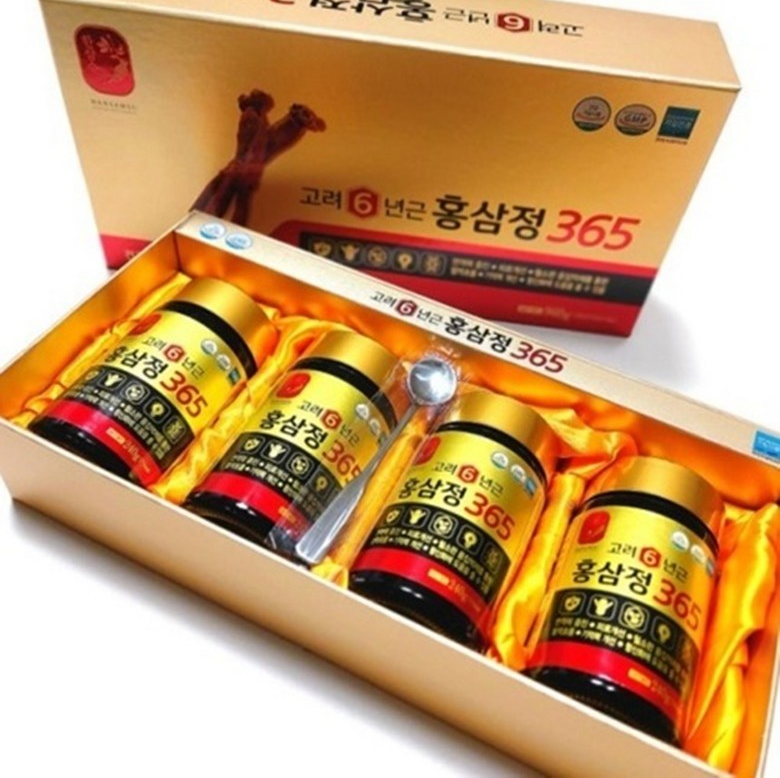 추석 부모님 건강 선물 추천 한삼수 고려 6년근 홍삼정365 선물세트 4병 960g 제품 이미지