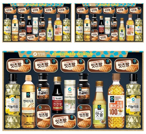 청정원 행복 C호 세트, 명절 선물로 실속 있게 준비한 8종 구성