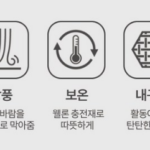 김영주스포츠 남성 웰론 경량 패딩 점퍼 겨울 골프 아웃도어 데일리 경량점퍼 MJ100 상세 이미지 5