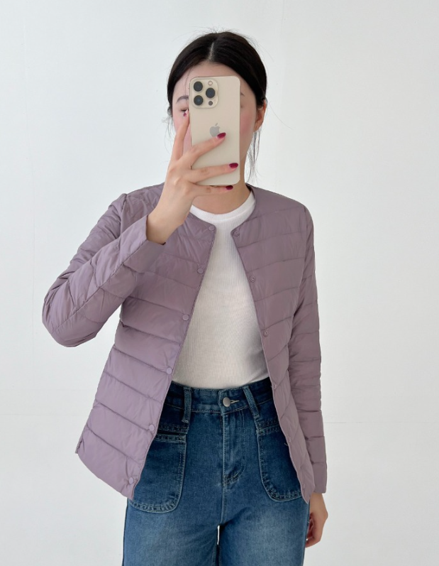 ORIPANDA 오리털 경량 덕다운 패딩 여성 슬림핏 10컬러
