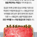 한우선물세트 1++ 소고기 구이용 최상급 마장동 흠뻑 등심 채끝 갈비 1kg 부모님 명절 선물 상세 이미지 5