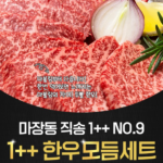푸드지 마장동 1++(9)등급 투뿔 한우 모듬세트 부모님 명절 선물 상세 이미지 2
