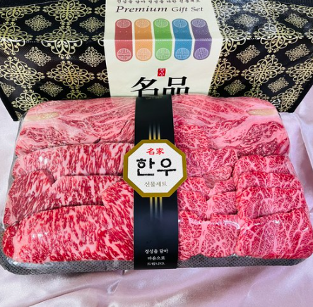 마장동 직송 미리내 투뿔 한우선물세트 1.4kg 1개 부모님 명절 선물