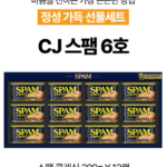 CJ 스팸 6호 선물세트 쇼핑백 포함 가성비 좋은 명절 선물 상품 이미지 1